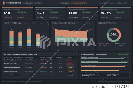 Enterprise Cyber Security Threat Intelligence Dashboard with Data Visualization Charts Enterprise Cyber Security Threat Intelligence Dashboard with Data Visualization Charts 141717326
