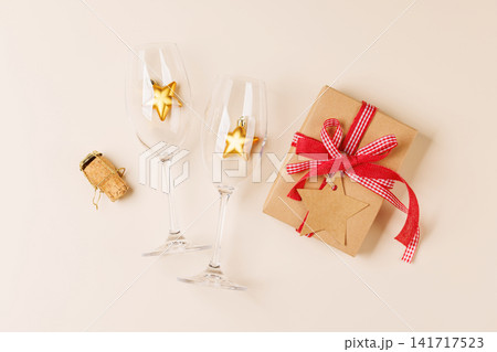 Champagne glasses, decor and gift card Champagne glasses, decor and gift card 141717523