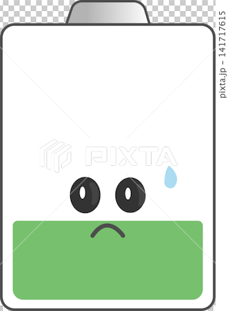 A cute icon indicating 30% battery remaining. A cute icon indicating 30% battery remaining. 141717615
