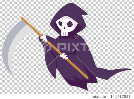 鎌を持った死神のイラスト 鎌を持った死神のイラスト 141717921