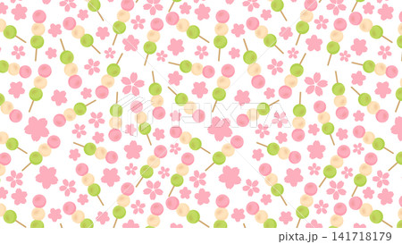 お花見の背景素材 お花見の背景素材 141718179