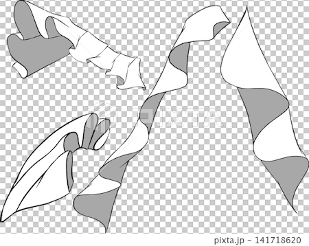 Cute frilly and ruffled clothing illustrations Cute frilly and ruffled clothing illustrations 141718620