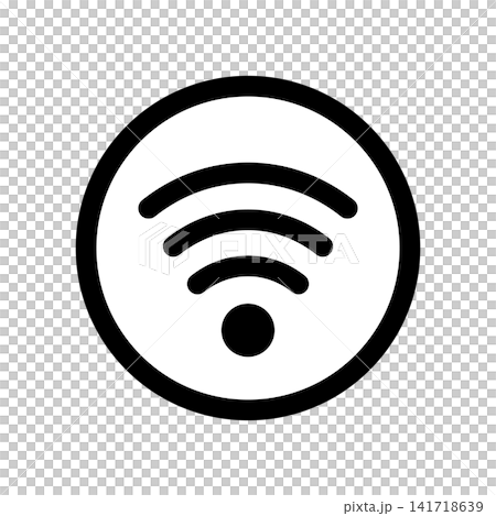 シンプルなWi-Fiマークのアイコン 141718639