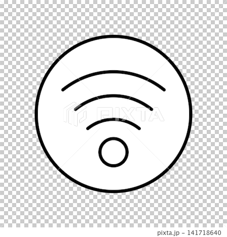 一個簡單的Wi-Fi圖示。 一個簡單的Wi-Fi圖示。 141718640