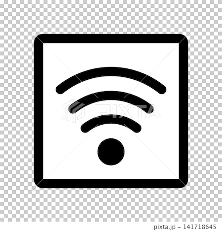 一個簡單的Wi-Fi圖示。 一個簡單的Wi-Fi圖示。 141718645