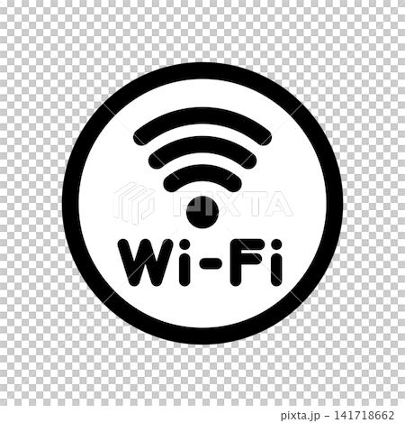 シンプルなWi-Fiマークのアイコン シンプルなWi-Fiマークのアイコン 141718662