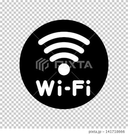 一個簡單的Wi-Fi圖示。 一個簡單的Wi-Fi圖示。 141718666