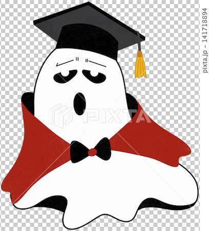 ghost wearing graduation cap ghost wearing graduation cap 141718894