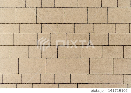 Tile texture on a pedestrian sidewalk with geometric pattern Tile texture on a pedestrian sidewalk with geometric pattern 141719105
