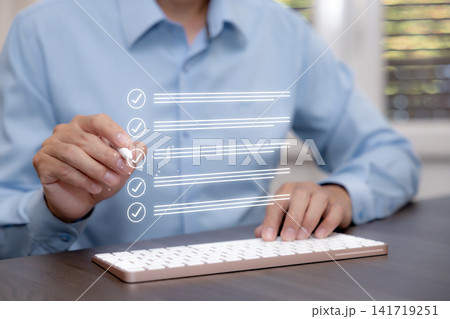 Digital Checklist and Task Completion Workflow Concept Digital Checklist and Task Completion Workflow Concept 141719251