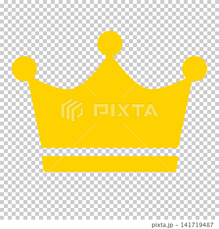 Simple icon illustration of a crown 003 Simple icon illustration of a crown 003 141719487