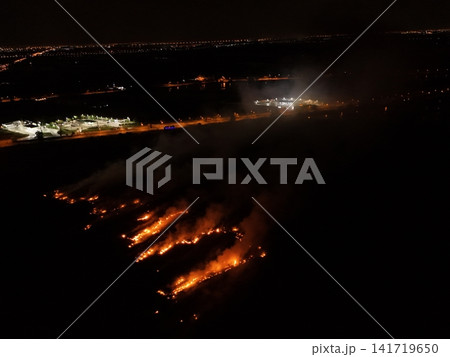 Climate change, Agriculture burning release carbon night time 141719650