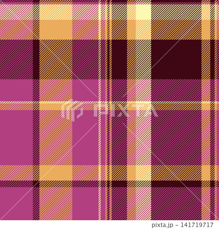 Hipster tartan vector check, femininity textile background pattern. Collection seamless fabric texture plaid in pink and dark colors. Hipster tartan vector check, femininity textile background pattern. Collection seamless fabric texture plaid in pink and dark colors. 141719717