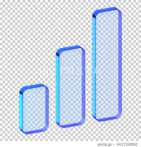Blue glass bar chart icon in glassmorphism style for data analytics, clean diagram symbol designed for business report, statistics, and financial dashboard Blue glass bar chart icon in glassmorphism style for data analytics, clean diagram symbol designed for business report, statistics, and financial dashboard 141720092