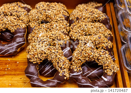 Sweet and fluffy donuts 141720487