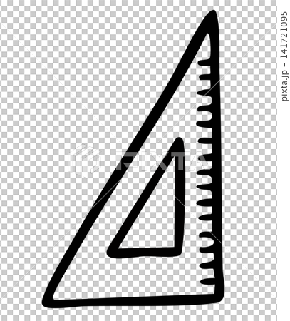 Hand drawn triangle ruler outline for office workers, art, stationery, meeting, office supplies, back to school, students, data, weekdays, table, department store, working, office icon, grocery Hand drawn triangle ruler outline for office workers, art, stationery, meeting, office supplies, back to school, students, data, weekdays, table, department store, working, office icon, grocery 141721095