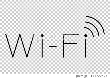 “Wi-Fi”字樣和Wi-Fi訊號圖示。 “Wi-Fi”字樣和Wi-Fi訊號圖示。 141722473