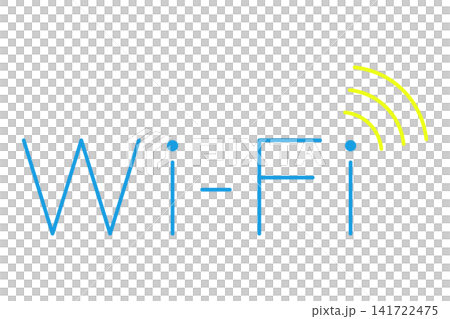 “Wi-Fi”字樣和Wi-Fi訊號圖示。 “Wi-Fi”字樣和Wi-Fi訊號圖示。 141722475