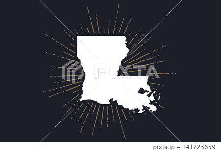 USA, Louisiana state. Vintage louisiana map USA, Louisiana state. Vintage louisiana map 141723659
