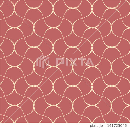 Seamless abstract pattern with delicate dotted wavy lines coral Seamless abstract pattern with delicate dotted wavy lines coral 141725046