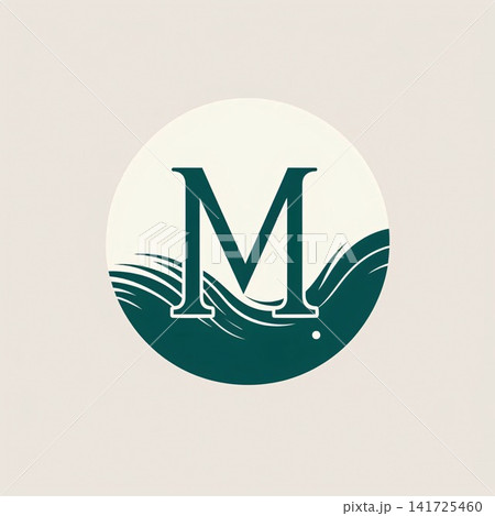 Vintage Letter M Logo Design with Water Wave Icon. Creative Water Wave Logotype concept Vintage Letter M Logo Design with Water Wave Icon. Creative Water Wave Logotype concept 141725460
