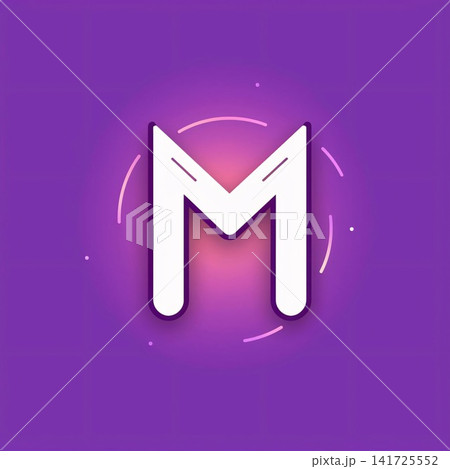 Letter M neon icon design template elements. Vector Illustration EPS10 141725552