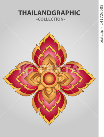 Vector element ethnic decorative ornament ethnic thai illustration 141726688