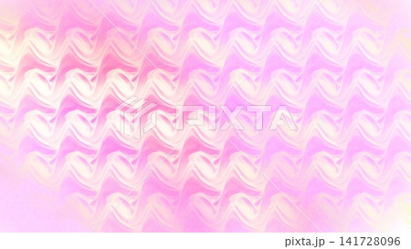 パステルピンクの波形流体テクスチャ背景 141728096