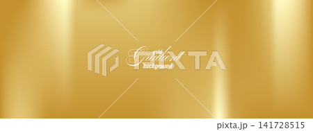 Gold metal gradient background with wide vertical bands and centered copy space. Soft cream highlights brighten the amber gold finish. Polished metal vector backdrop for invitation Christmas design Gold metal gradient background with wide vertical bands and centered copy space. Soft cream highlights brighten the amber gold finish. Polished metal vector backdrop for invitation Christmas design 141728515
