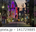 夕方の福井市の飲み屋街 141729885