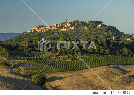 Montepulciano hilltop town in Siena, Tuscany Montepulciano hilltop town in Siena, Tuscany 141729897