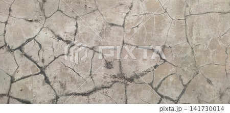 Heavily Cracked Concrete Wall Surface Texture 141730014