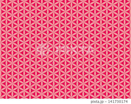 ピンク色のフラワー・オブ・ライフの背景 ピンク色のフラワー・オブ・ライフの背景 141730174