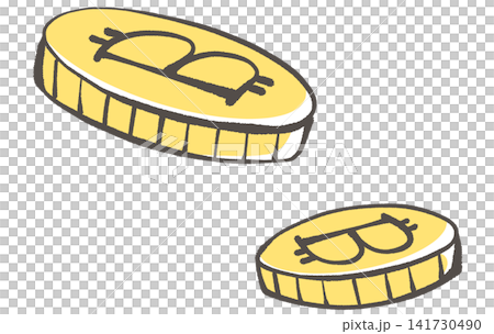 Illustration of bitcoin Illustration of bitcoin 141730490