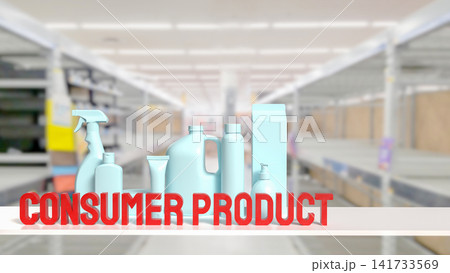 Modern Consumer Products Displayed in Bright Retail Store 3d render. Modern Consumer Products Displayed in Bright Retail Store 3d render. 141733569