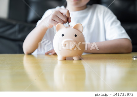 A hand deposits a coin into a piggy bank, symbolizing long term savings, investment, wealth management, and responsible financial planning. A hand deposits a coin into a piggy bank, symbolizing long term savings, investment, wealth management, and responsible financial planning. 141733972