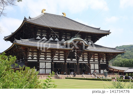 夏の東大寺大仏殿 141734776