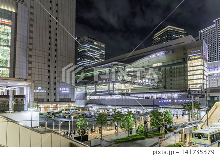 大阪夜景 梅田 JR大阪駅 大阪府大阪市 大阪夜景 梅田 JR大阪駅 大阪府大阪市 141735379