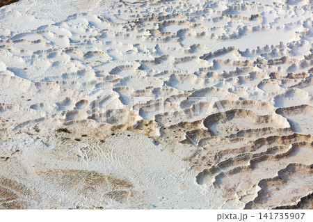 Travertines mountains of Pamukkale in Turkey. Travertines mountains of Pamukkale in Turkey. 141735907