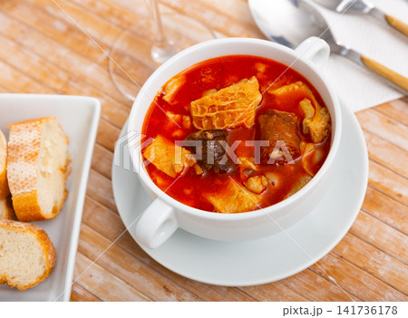 Spanish stewed tripe dish Callos a la Madrilena Spanish stewed tripe dish Callos a la Madrilena 141736178