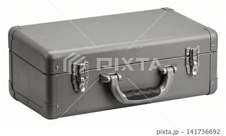 Closed grey hard shell protective equipment carrying case with briefcase protective equipment security professional transport isolated background container technology industrial instrument Closed grey hard shell protective equipment carrying case with briefcase protective equipment security professional transport isolated background container technology industrial instrument 141736692