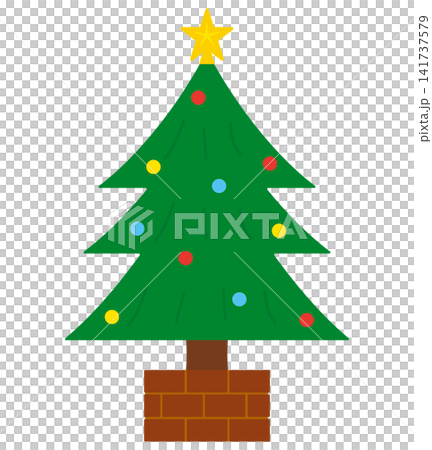 クリスマスツリーのイラスト 141737579