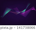 Abstract background with coloful line wave futuristic 141738066