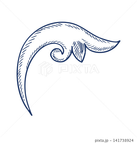 Decorative blue ornament in Baroque style. Vector, graphic illustration. A versatile element for borders, patterns, and textile prints. Design of covers, invitations, postcards, web pages and more. Decorative blue ornament in Baroque style. Vector, graphic illustration. A versatile element for borders, patterns, and textile prints. Design of covers, invitations, postcards, web pages and more. 141738924