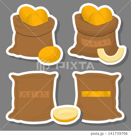 Sacks with natural food 141739706