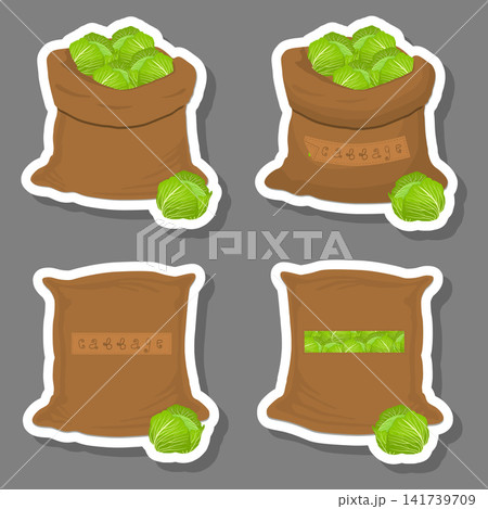 Sacks with natural food Sacks with natural food 141739709