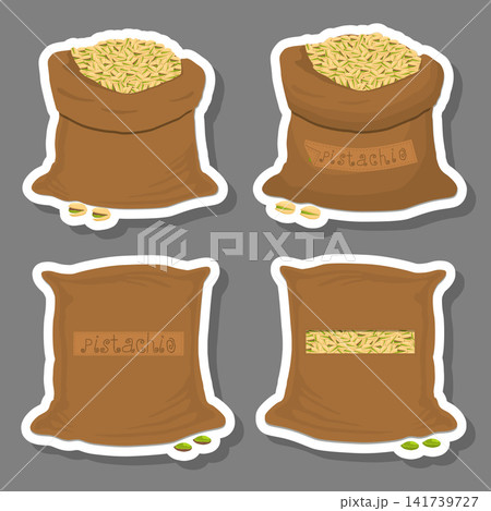 Sacks with natural food Sacks with natural food 141739727