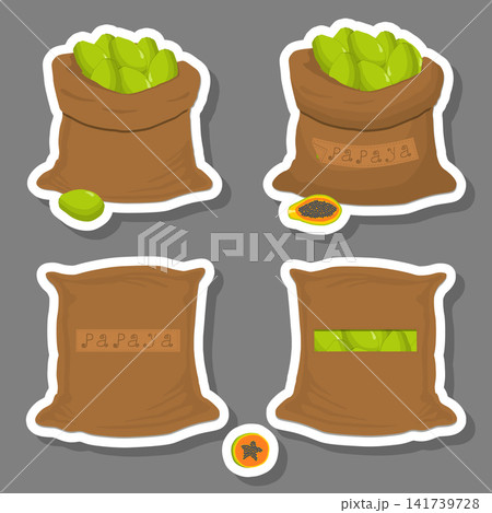 Sacks with natural food Sacks with natural food 141739728