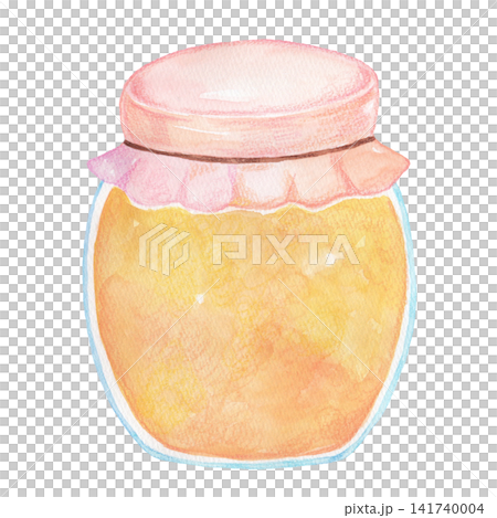 A watercolor illustration of honey A watercolor illustration of honey 141740004