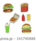 ハンバーガーセット 141740888